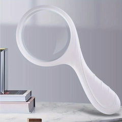 5X Handheld Magnifier Glass 85mm Large Lens and Optical Glass