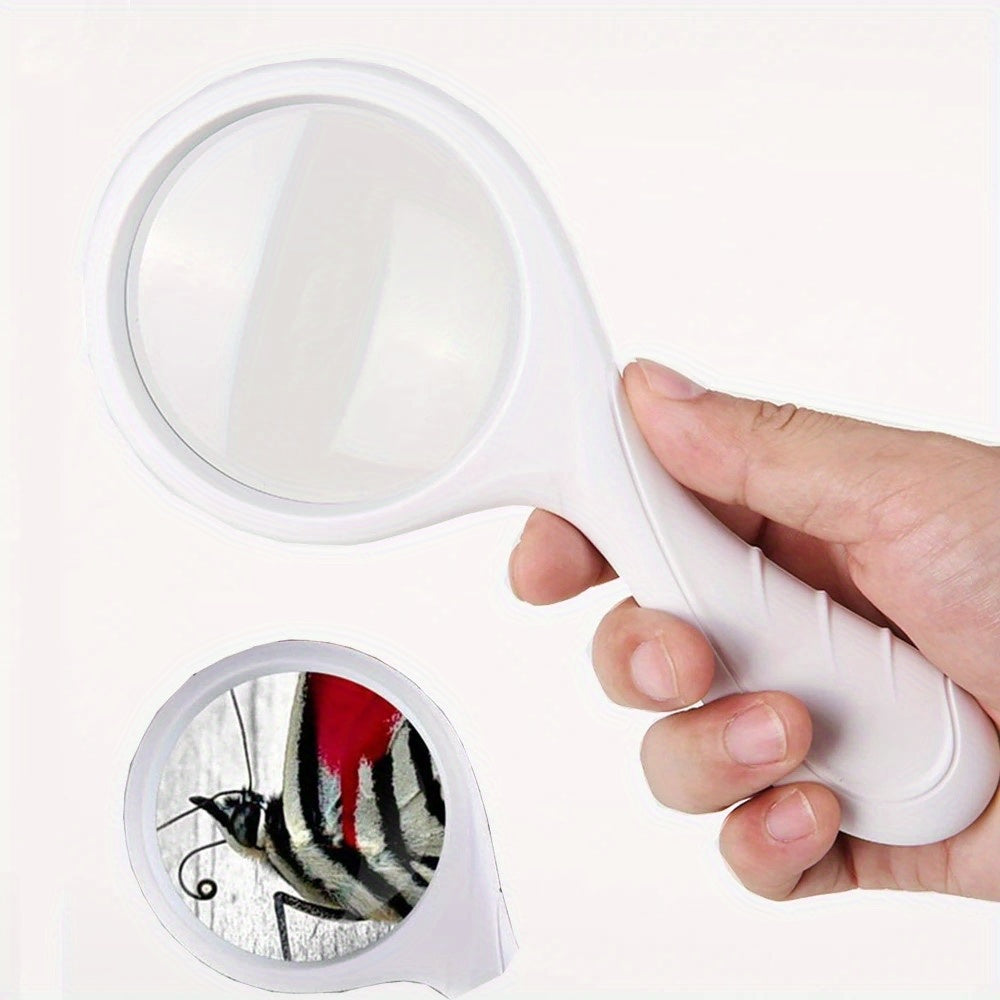 5X Handheld Magnifier Glass 85mm Large Lens and Optical Glass