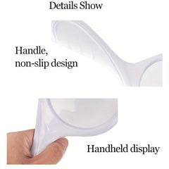 5X Handheld Magnifier Glass 85mm Large Lens and Optical Glass