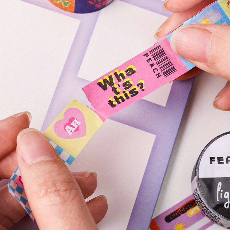 1 Roll Light Washi Tape DIY Journal Decoration Sticker