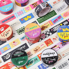 1 Roll Light Washi Tape DIY Journal Decoration Sticker