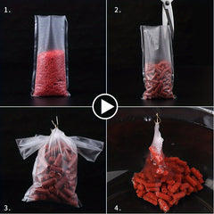 50pcs Water Soluble Bait Bag Mesh Carp Fishing Accessories