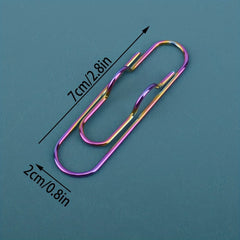 2pcs Metal Pen Clip Holder Paper Clip School Office Supplies