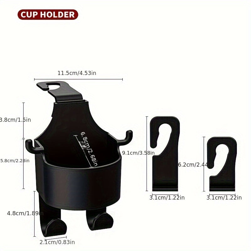 2pcs Car Boat Seat Back Cup Holder Mobile Phone Holder
