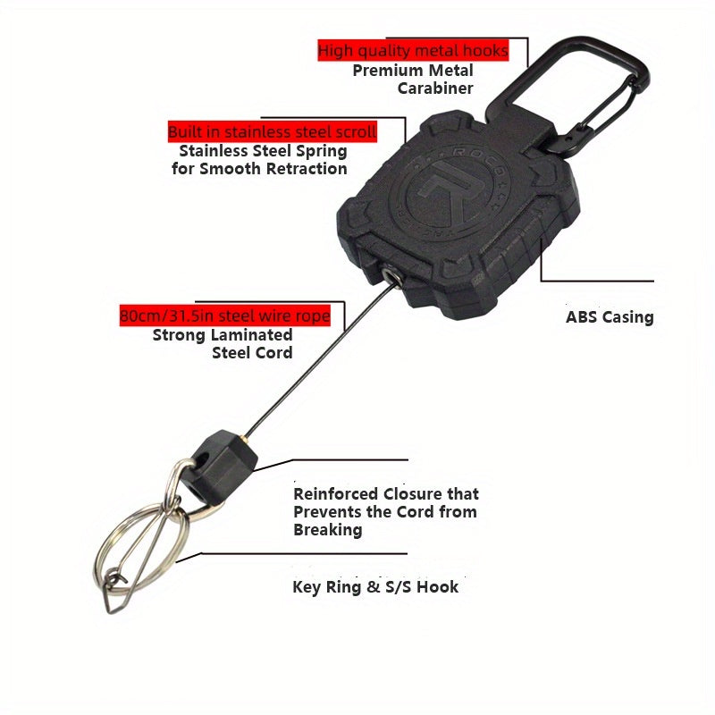 Telescopic Keychain Mobile Phone Lanyard Anti-lost Rope