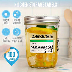 10pcs Coloured Freezer Labels Food Storage Labels Stickers Fridge Stickers