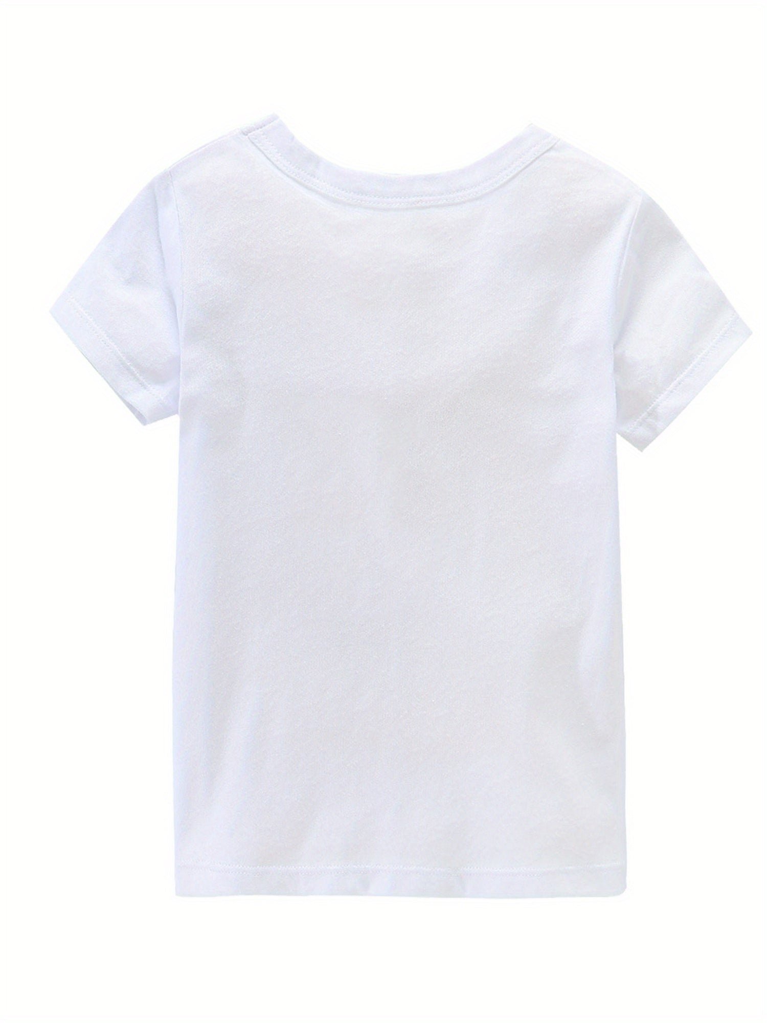 Gamer Print Girl's Cotton T shirt Casual Slight Stretch Tee