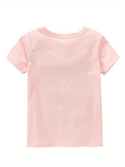 Girl's Cotton T-shirt for Summer
