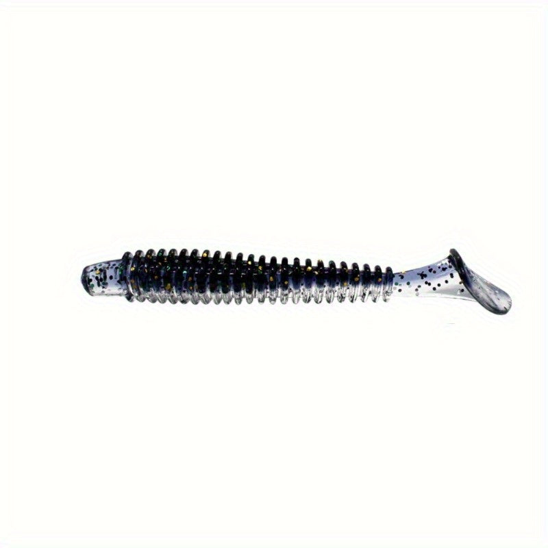 10pcs Paddle Tail Swimbaits Soft Baits Fishing Tackle For Saltwater Freshwater