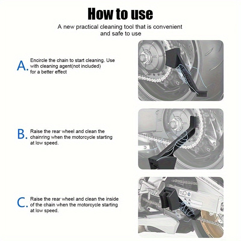 Motorcycle Chain Cleaning and Washing Brush