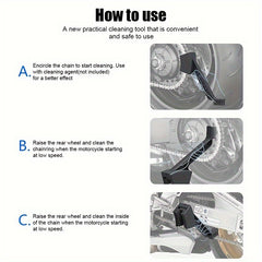 Motorcycle Chain Cleaning and Washing Brush