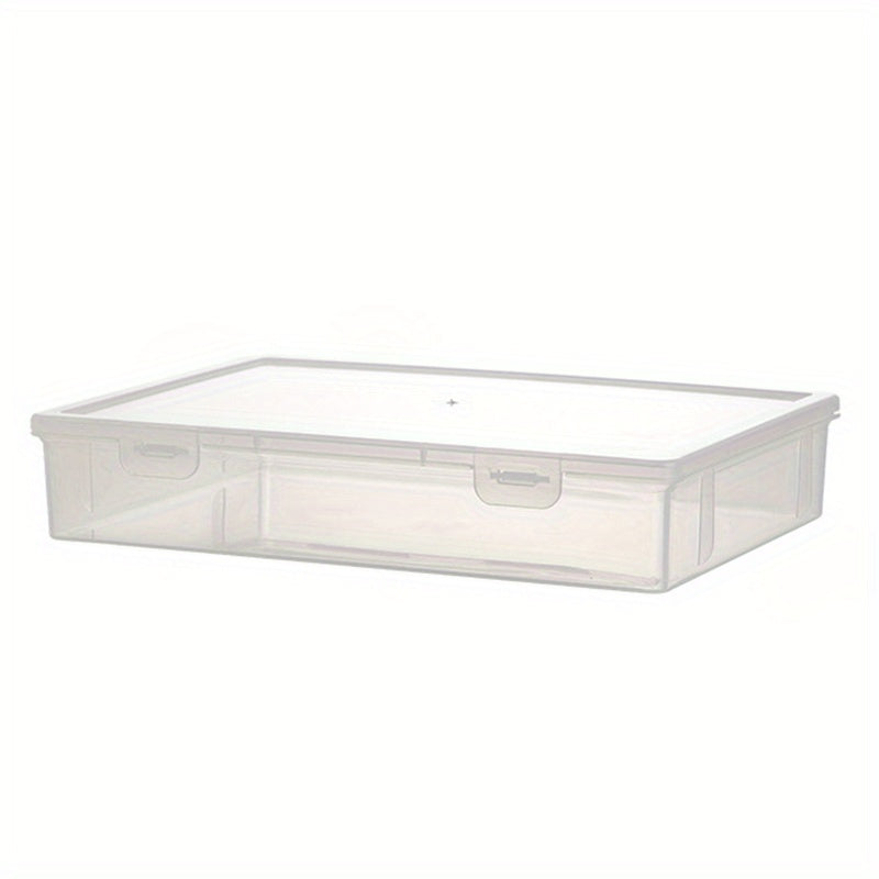 Large Capacity Transparent Storage Box for Office Documents