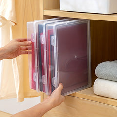 Large Capacity Transparent Storage Box for Office Documents