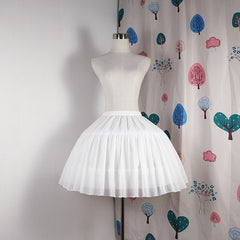 Romantic Fishbone Skirt Bustle Cardigan Chemise Soft Skirt