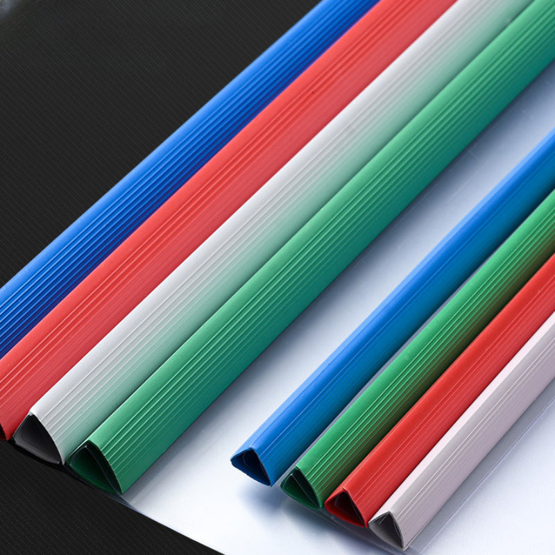 5pcs A4 Transparent File Folder PP Plastic Insert File Pull Rod Folder