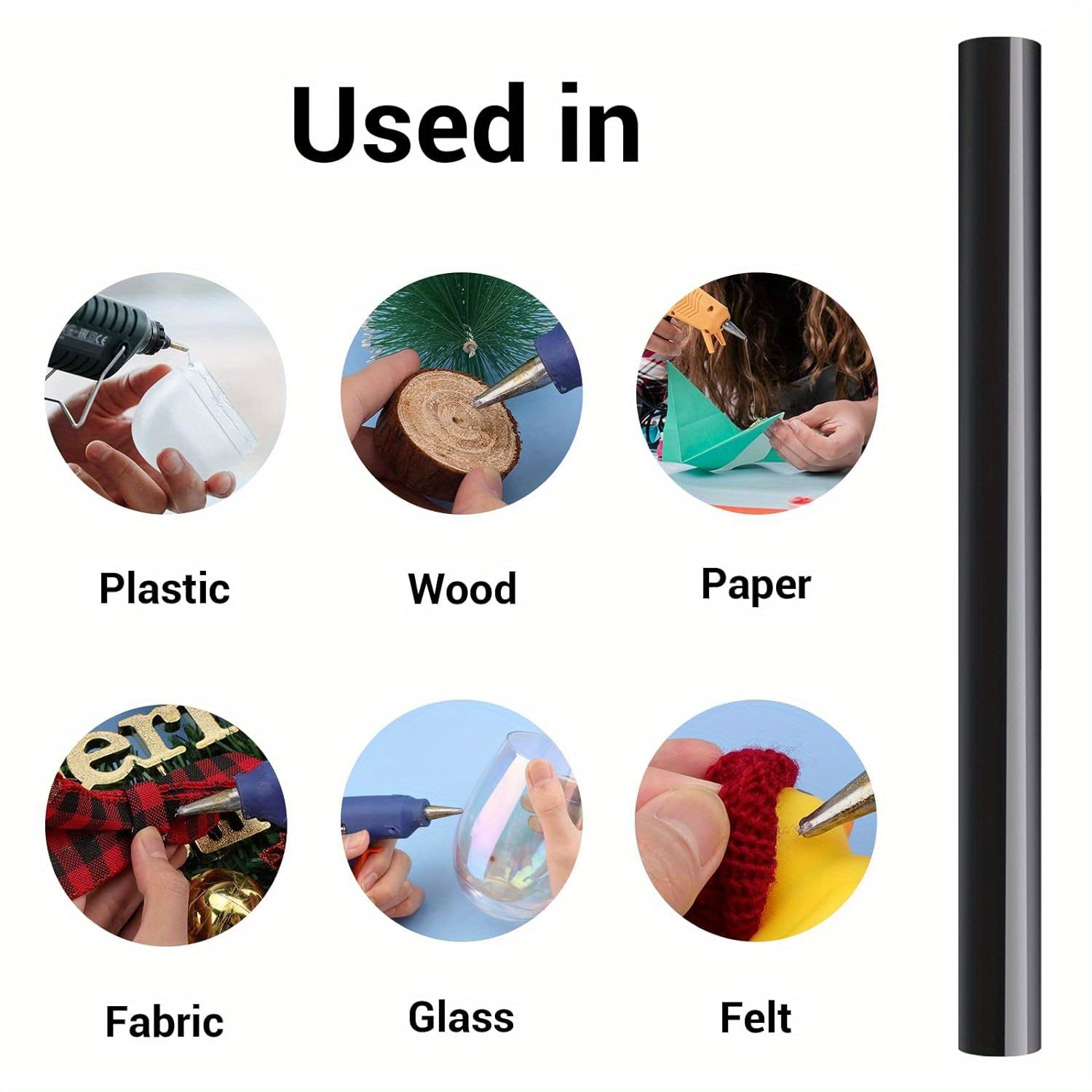 120pcs Long Size Non Toxic Hot Melt Glue Sticks