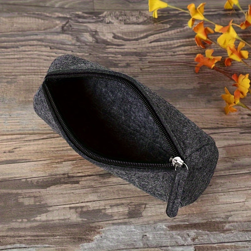 Large Capacity Felt Pen Bag Stationery Storage Cylindrical Bag