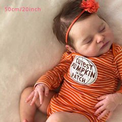 Realistic 50 Reborn Doll with Soft Vinyl Limbs & 3D Skin + Clothes