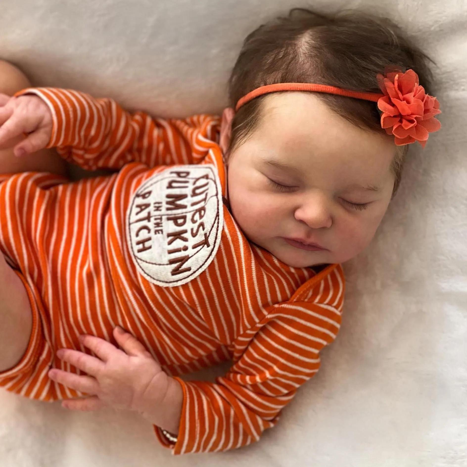 Realistic 50 Reborn Doll with Soft Vinyl Limbs & 3D Skin + Clothes