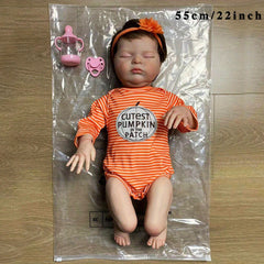 Realistic 50 Reborn Doll with Soft Vinyl Limbs & 3D Skin + Clothes