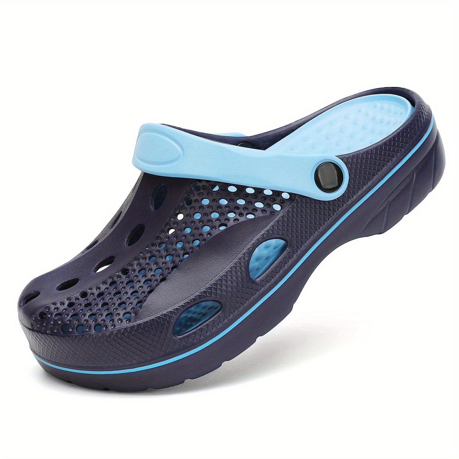 Boy's Solid Clogs Sports Outdoor Slippers Anti skid Hollow Out Sandals