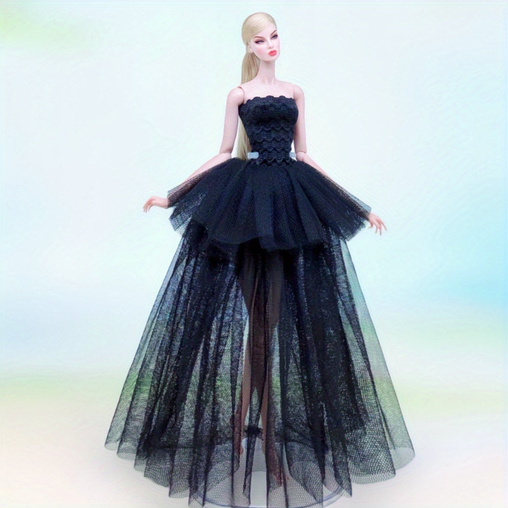 Pink Lace Wedding Party Dress for 11-8 inch Dolls