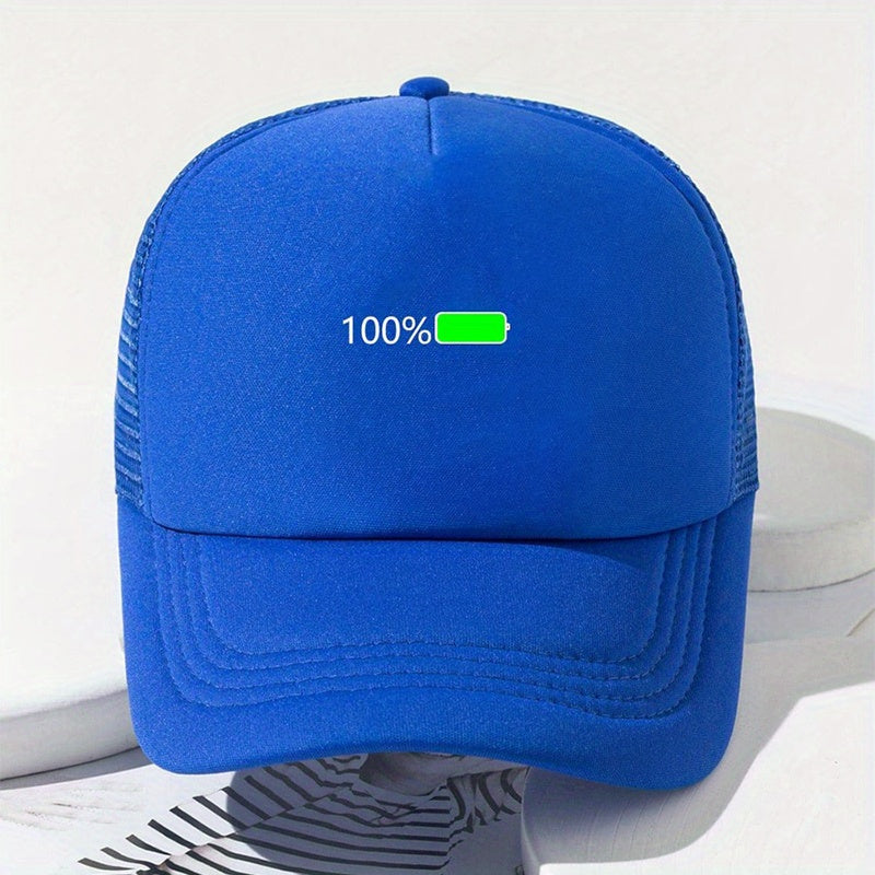 100 Mesh Trucker Hat Fluorescent Baseball Cap Unisex Couple Dad Hats