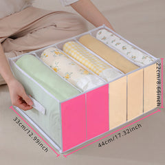 Fabric Storage Box for Clothes Quilts Linens Dustproof Organizer