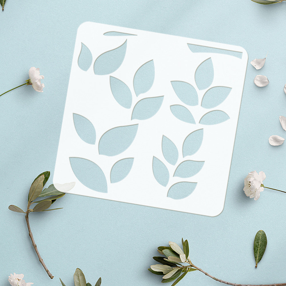 18pcs Tree & Bird Stencil Art for Scrapbooks 300x300mm PE Terephthalate