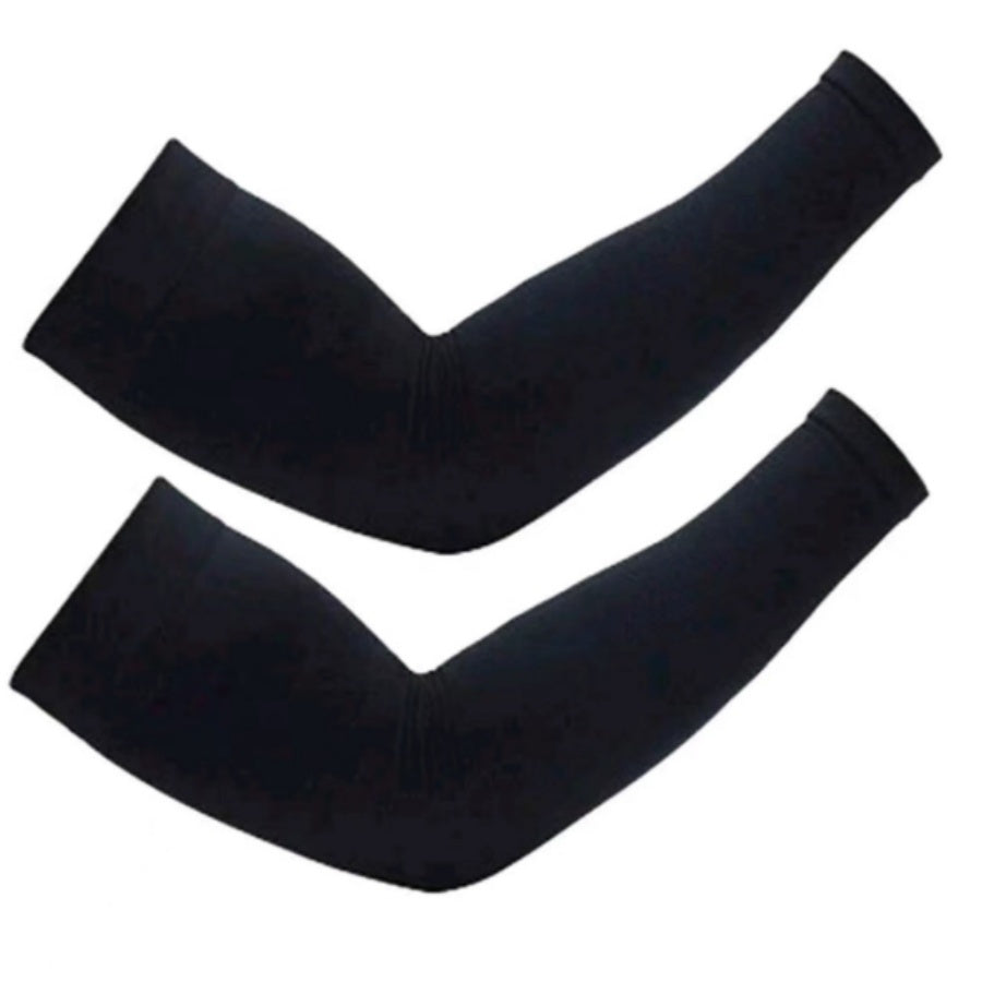 2 Pcs Men's Sun Protective Arm Sleeves for Outdoors