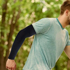 2 Pcs Men's Sun Protective Arm Sleeves for Outdoors