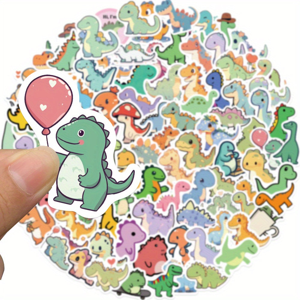 100pcs Dinosaur Vinyl Sticker Animal Decoration DIY Waterproof Sticker