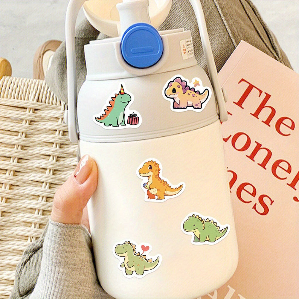 100pcs Dinosaur Vinyl Sticker Animal Decoration DIY Waterproof Sticker