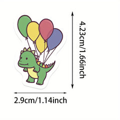 100pcs Dinosaur Vinyl Sticker Animal Decoration DIY Waterproof Sticker