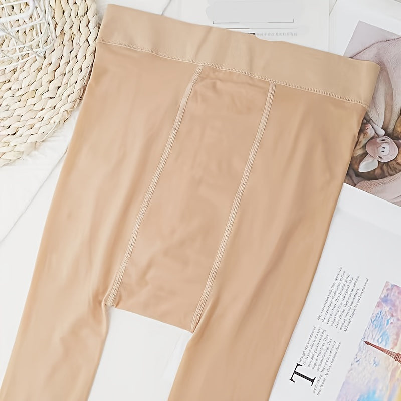 Solid Pantyhose Slim Fit Anti Snag Leggings Women's Stockings