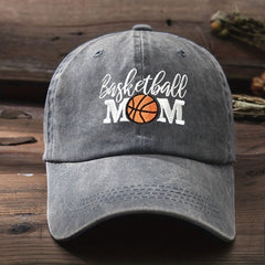 Basketball Mom Embroidered Baseball Cap Distressed Dad Hat