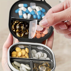 Portable Pill Organizer 7 Weekly Medicine Box Moisture Proof Durable Plastic