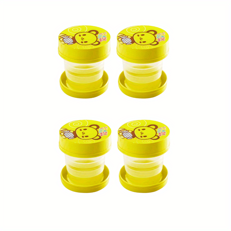 Creative Travel Cartoon Retractable Cup Animal Outdoor Folding Water Cup
