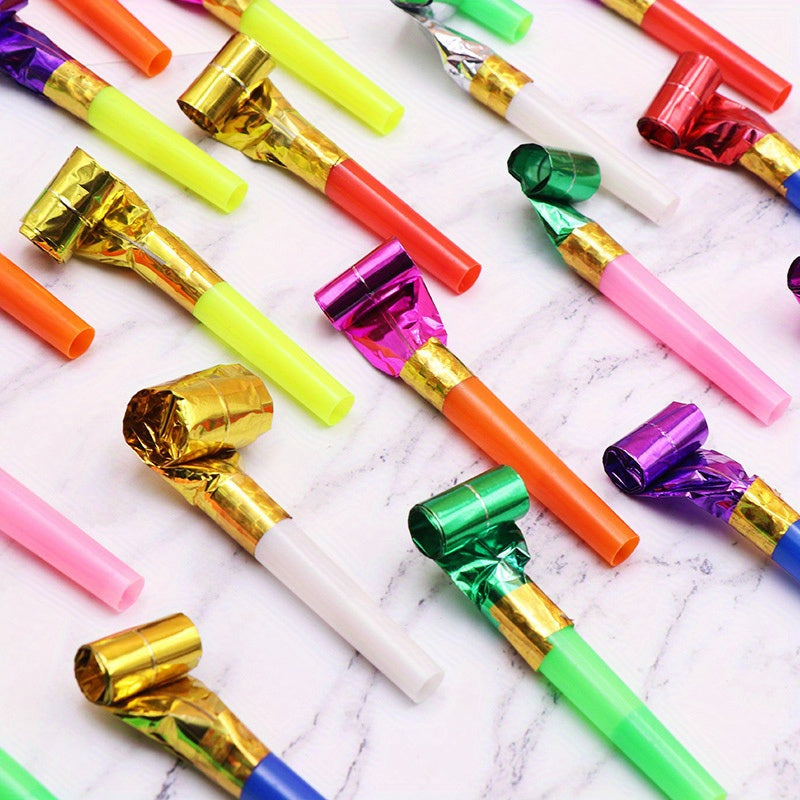 50pcs Colorful Noise Makers for Birthdays