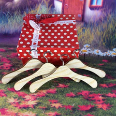 5pcs Doll Clothes Hangers Set Colorful Dollhouse Wardrobe Accessories