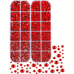 6000Pcs Iridescent Ab Stones Flat Back Rhinestones