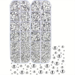 6000Pcs Iridescent Ab Stones Flat Back Rhinestones