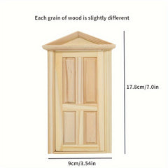 1 12 Dollhouse DIY Mini Door And Window Raw Materials Model Accessories