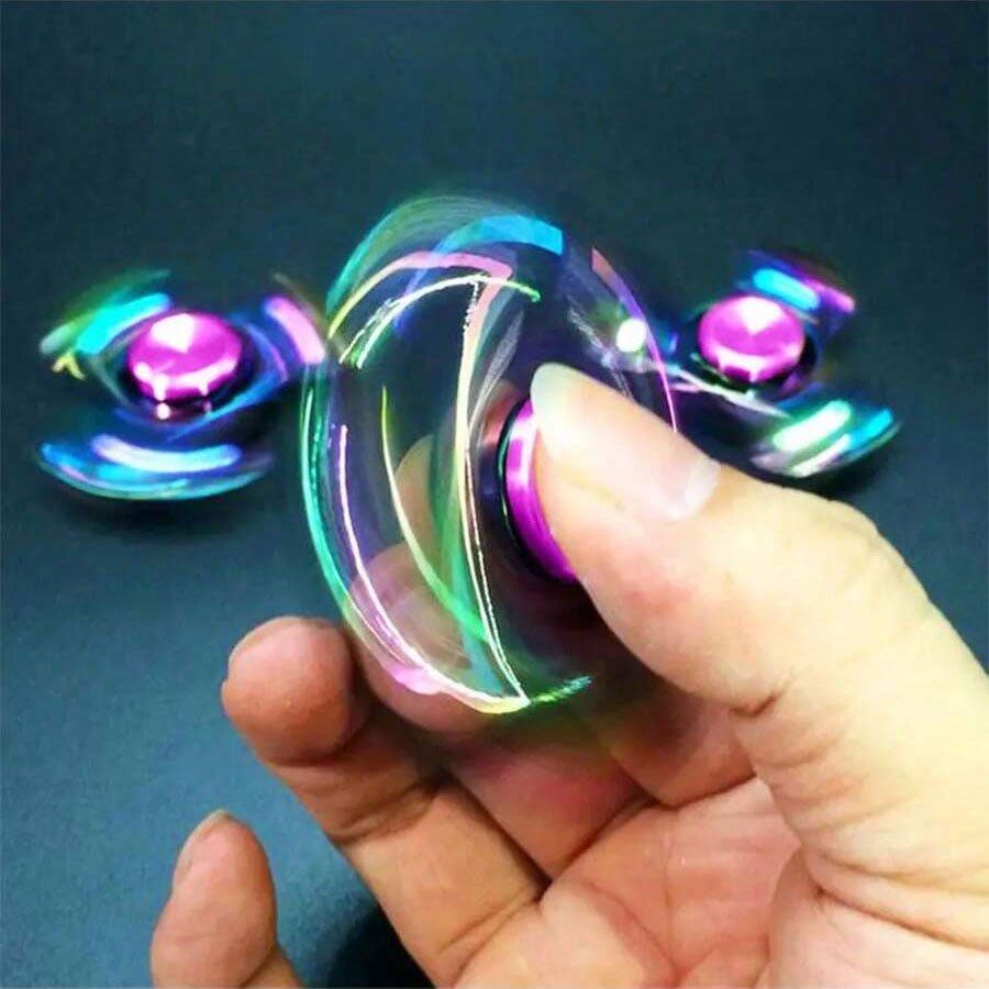Colorful Metal Hand Spinner Toy Zinc Alloy Finger Gyroscope
