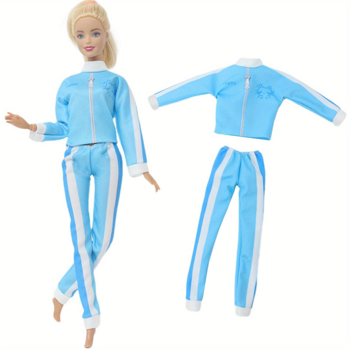 Doll Sports Clothes Coat Trousers Casual Wear For 11.5 In Doll Outfit
