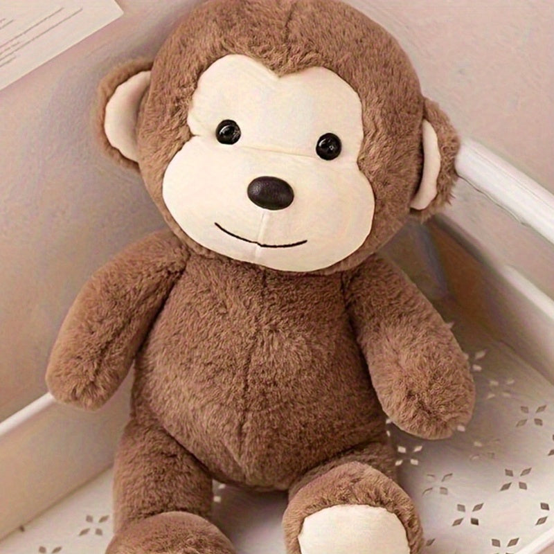 Soft Monkey Plush Toys Stuffed Animal Pillow Mixed Materials Room Decor Gift