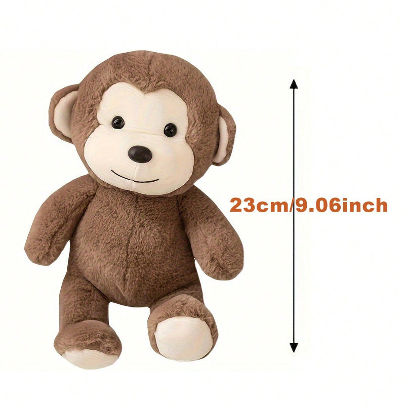 Soft Monkey Plush Toys Stuffed Animal Pillow Mixed Materials Room Decor Gift