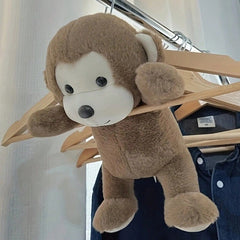 Soft Monkey Plush Toys Stuffed Animal Pillow Mixed Materials Room Decor Gift