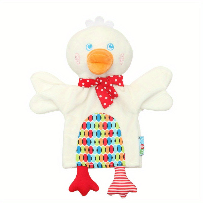 Christmas Animal Hand Puppet Plush Toy Doll Small Monkey Frog Duck