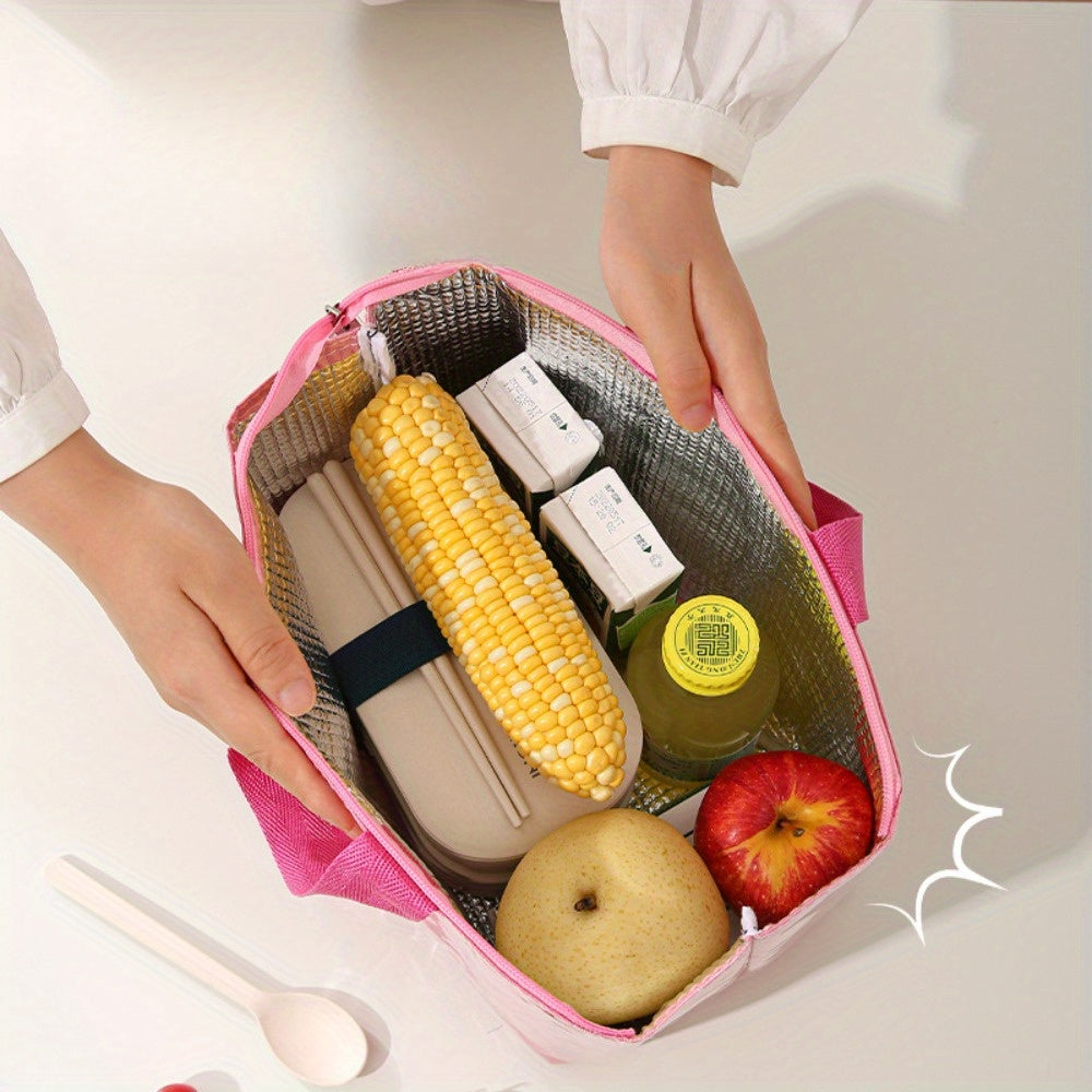 Large Capacity Insulated Lunch Bag, Durable Oxford Fabric